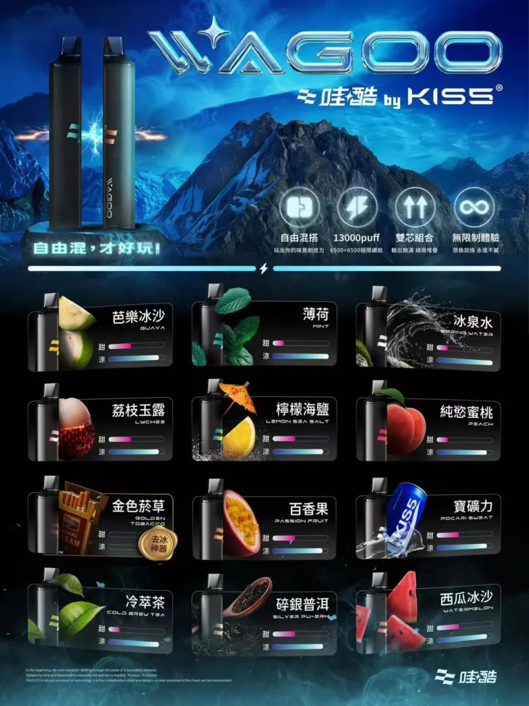 哇酷 KIS5 拋棄式小煙 6500口|雙芯組合自由混搭・13000Puff升級體驗:圖片 10